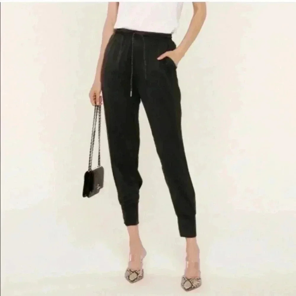 Heartloom metallic drawstring pants